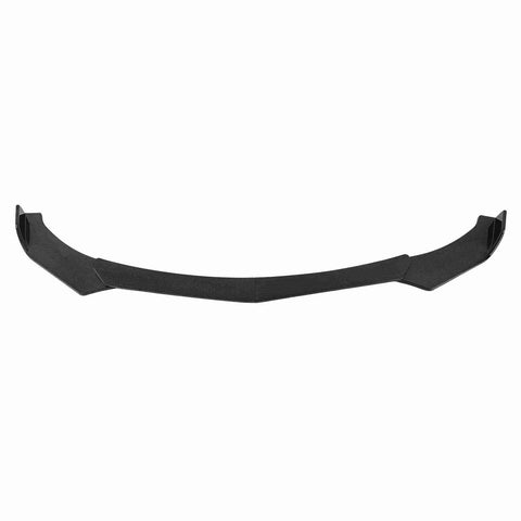 Level Up Your Whip With This Slick Carbon Fiber Style Front Bumper Lip Splitter Universal Abs Spoiler Body Kit profile view.