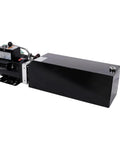 Heavy Duty Hydraulic Power Unit For Car Lifts With 220V Ac Single Phase Pump And 14 Quart Oil Tank side view showing motor and oil tank.