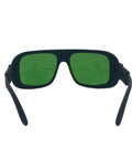 High Performance Laser Safety Shades Serving Real Badass Eye Shielding For 980Nm 1064Nm 1320Nm Nd Yag Equipment front view green lenses.