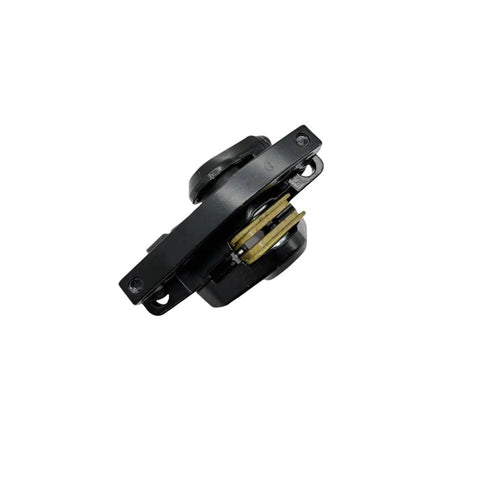 Front And Rear Disc Brake Caliper Replacement Kit For V8 Electric Bicycle showing black durable caliper from top view