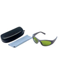 Killer Infrared Nd Yag Laser Safety Glasses For 900 To 1100 Nm With Od Eight Plus Filter And Crystal Clear Lens rated with protective case and cloth.