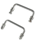 304 Stainless Steel Folding Handle 90 Degree Folding Pull Handle For Cabinets Doors Furniture And Drawers Heavy Duty Chest And Toolbox Pull