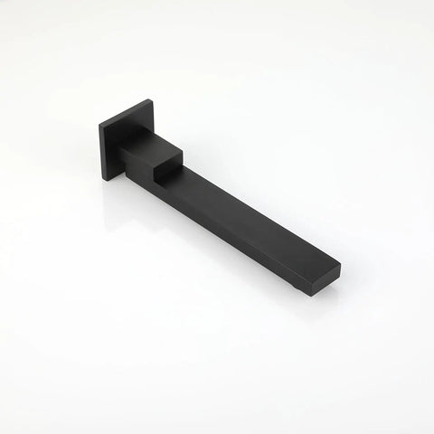 Shower System 16 Inch Square Bathroom Rain Mixer Shower Combo Set matte black faucet spout design