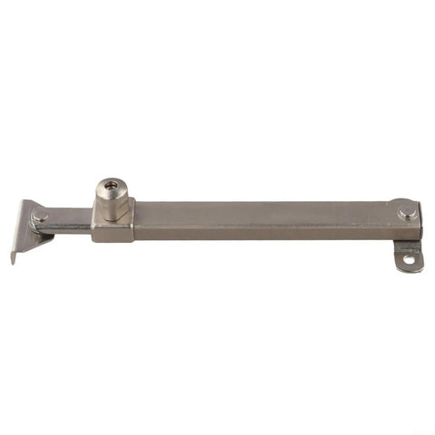 7 Stage Adjustable Window Opening Limiter Lock For Casement Windows, Stainless Steel Stopper With Rotary Safety Lock, Silver
