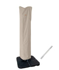 9 To 13 Ft Patio Umbrella Cover For Offset Cantilever And Straight Pole Parasols Weatherproof Water Resistant PU Polyester