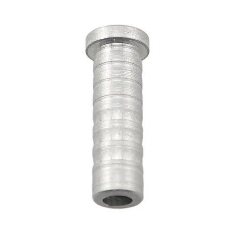 Close-up of a 12 Pack Aluminum Arrow Insert For Target Practice, 0.244 Inch ID, 8-32 Thread, durable precision milled