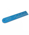 5 Piece Dental Endo Ruler Set For Pro Grade Root Canal Measurement Stainless Steel Colorful Scale Gauges In Purple Red Green Blue Yellow Endodontic Span Measurements For Clinicians blue 40mm stainless ruler