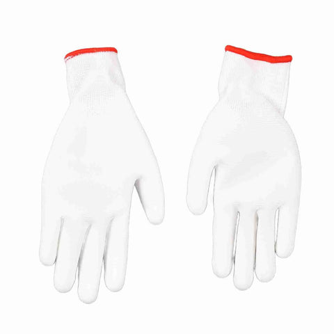 White work gloves with red trim, related to CO2 MAG Welder Wire Feeder 24V Single Drive Gas Shielded Welding Feeding Machine 350A Pro Grade Duty