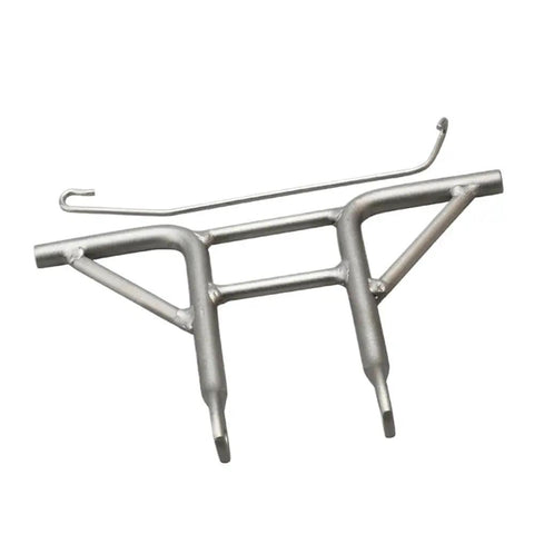 Heavy Duty Outboard Motor Receiver Assembly Fits 40HP And F25 Models Perfect For Boats Need Reliable Shifting Fixes With Solid Material Built Tough For Marine Use And Easy Install In Your Garage Today silver metal receiver assembly