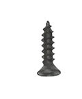 Close-up of black 400 Pcs M2 Pan Head Wood Screws Self Tapping Set For Woodworking And Furniture Repair Cross Drive With Phillips Compatibility