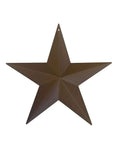 Rustic 3D Metal Barn Star Wall Decor Classic Country Vibe Indoor Outdoor 8 Inch Burgundy All American July Fourth Home Accent