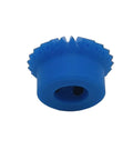90 Degree Nylon Bevel Gear For Precise Machinery Drive, 1.5 Module, 16 Tooth Miter Gear, 1:1 Ratio, blue nylon gear