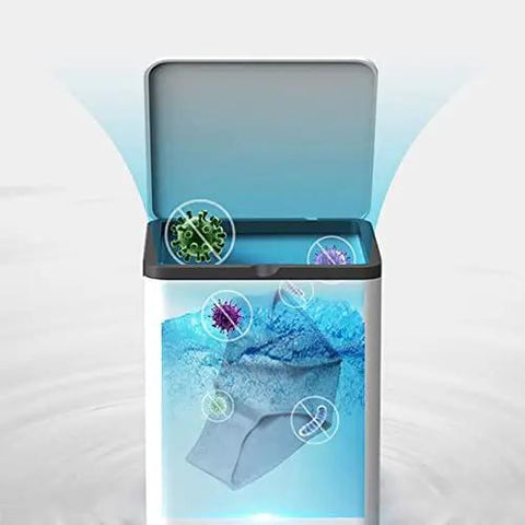 Mini Portable Washing Machine Automatic Compact Laundry Washer with delicate underwear and water, showcasing cleaning features.