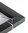 Close-up of Heavy Duty Commercial Grade Push Pull Door Handle Rock Solid Matte Black Finish with installation tool.