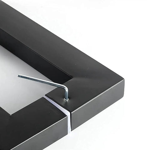 Close-up of Heavy Duty Commercial Grade Push Pull Door Handle Rock Solid Matte Black Finish with installation tool.