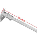 Six Inch Vernier Caliper Carbon Steel Metric 0 To 150mm Manual Micrometer Caliper With 0.02mm Accuracy, side view