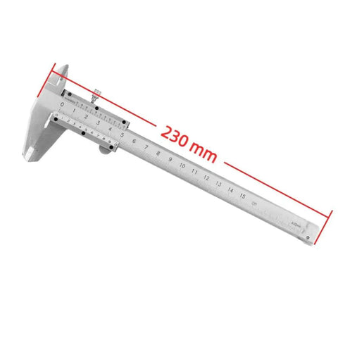 Six Inch Vernier Caliper Carbon Steel Metric 0 To 150mm Manual Micrometer Caliper With 0.02mm Accuracy, side view