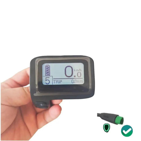 Hand holding Electric Bike LCD Display Meter DPC11 Cycling Computer CAN Protocol 5 Pin Waterproof Plug For M200 M300 M420 M500 M600 M560