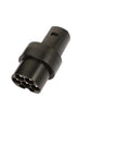 No Sweat Setup Heavy Duty EV Charging Adapter Type 2 To Tesla Converter 80A AC And 200A DC Output close-up view of black connector.