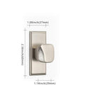 Modern Zinc Alloy Cabinet Knobs With Backplates Round Drawer Knobs For Kitchen Cupboard Bathroom Dresser And Closet Doors