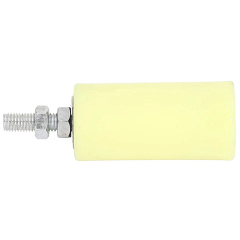 Side view of Heavy Duty Nylon Gate Guide Post Roller For Sliding Doors 100mm Support Assembly, showing installation hardware.