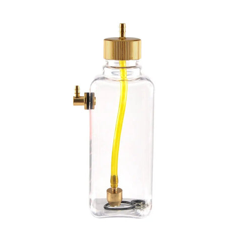 RC Gas Fuel Tank Bottle 260ml Transparent Plastic for RC Airplanes Easy Inlet Outlet Cap Fit Durable Clear Fuel Tank for Model Planes