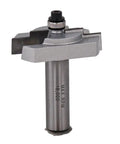 Heavy Duty Stepped Rabbeting Router Bit With One-Half Inch Shank And One-And-Seven-Eighths Inch Cutting Diameter Carbide Tip CNC Machined Steel Body