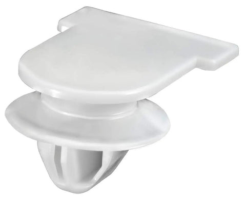 Premium White Nylon Headliner Retainers For Nissan Altima Maxima Titan Xd 2013 To 2024 Oem Style 73998 3Ta0a interior clip detail view.