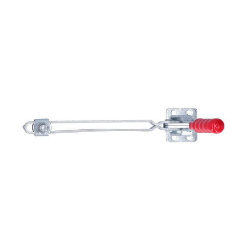 Beefy Heavy Duty Vertical Toggle Clamp With Arrow Storage Case Fixture Clamp For Woodworking And Welding 180kg Clamping Force Iron And Plastic Build Durable Tool For Home Improvement Equipment Installation.