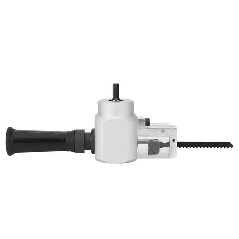 Aqxreight Double Head Sheet Nibbler Drill Attachment For Metal Cutting Steel Aluminum Iron Work with ergonomic handle and blade.