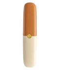 Stainless Steel Fruit Peeler Knife For Kitchen And Camping Use with orange handle, portable double head design.