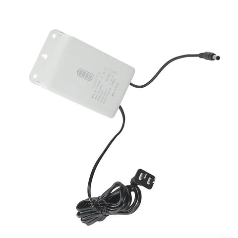 Reliable Mini Ups With 6000 Mah Battery Backup For Wifi Routers Modems And Security Cameras 12 Volt 2 Amp Power Supply showing a white power unit with cable.