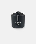 Half Inch Conduit Punch And Die Kit For Hydraulic Knockout Driver With 0.89 Inch Hole Size, Laser Indexed Dies, front view.