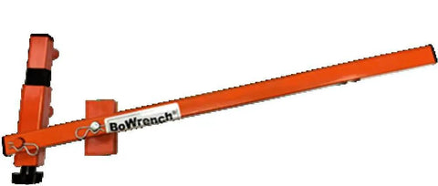 BW90 11 Universal Bowrench Deck Tool For One Person Deck Board Straightening With Adjustable Gripper, orange