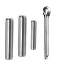 Beefy Stainless Steel Cotter Pin Clip Key Dowel Pin Replacement For MFS 2 To 3.5B Boat Engine Propellers shown in set