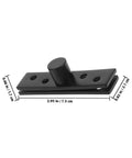 2 Pack Stainless Steel Heavy Duty 360 Degree Hidden Pivot Hinges for Wood Doors showing dimensions
