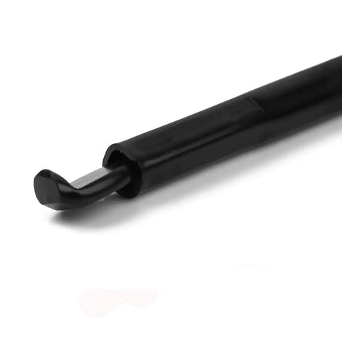 Close-up of Beefy Heavy Duty Spare Tire Lug Wrench Kit For Ford F Series Super Duty 2008 To 2022 with metal tip detail.