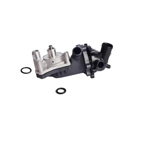 Engine Cooling Thermostat And Water Pump Assembly Fits For Audi A8 Rs5 S5 With 42 Liter V8 Engine Direct Bolt On Replacement With Sturdy Aluminum Housing
