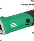 Reliable Workhorse Electric Die Grinder With 480W Motor And Six Step Variable Speed Dial detailed view of key features.