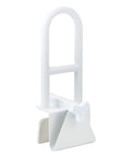 Sturdy Heavy Duty Tub Grab Bar Safety Rail With Adjustable Clamp Handle No Slip Grip Handrail for safe bath entry and exit.