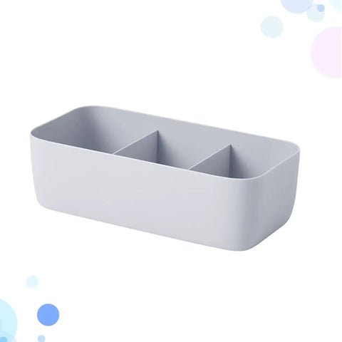 Four Piece Plastic Drawer Organizer Box With Compartment Dividers For Bras Underwear And Socks Nifty Closet Storage Bins to Ditch the Clutter Once and For All. Grey plastic drawer organizer with two compartments.