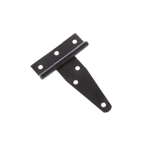 4 Pack Black T Shape Triangle Door Hinges 3 Inch For Cabinets Gates Sheds Wood Boxes Durable Corrosion Resistant Easy Install DIY Hardware