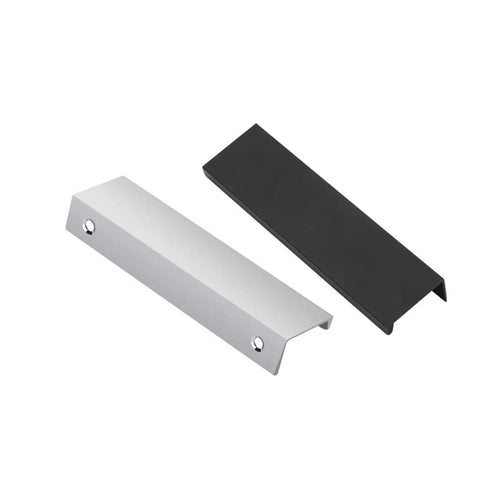 2Pc Hidden Cabinet Handles Set For Aluminum Kitchen Cabinets And Furniture Doors Sleek Soft Close Pro Grade Heavy Duty Drawer Pulls