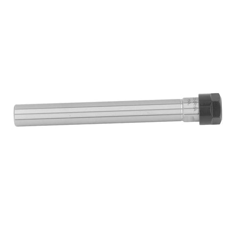 Heavy Duty ER16A Collet Chuck Holder With Straight Shank Designed For CNC Milling And Lathe Work Featuring Durable Manganese Steel Construction Plus Included Wrench For Easy Novice Use - side view of chuck holder
