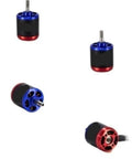 Multiple views of 2318 Beast Brushless Drone Motor 890KV 1250KV 1450KV 2500KV for FPV UAV Freestyle Long Range Drones in blue and red