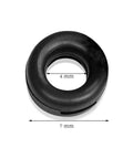 Black Eyeglass Frame Grips Hinge Tighteners Pack Of 10 For A Fast No Sweat Fix For Loose Frames, single grip close-up, 7mm size
