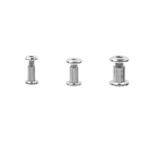 Solid Stainless Steel Binding Post Screw Kit Featuring M4 M5 M6 Metric Threads showing three screw sizes for custom audio projects.