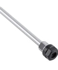 Built Tough Heavy Duty Collet Extension Bar Featuring Precision Threaded Lock and Ultra Smooth Eight Millimeter Cylindrical Shank for Milling Machines Lathes and Machine Shop Tooling, showing steel body and ER11A mount.