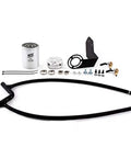 Straight Drop In Coolant Filter Kit For Jeep Wrangler JK 2012 To 2018 includes hoses, filters, and mounting hardware.