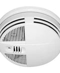 Snappy Hidden Security Camera Masquerading As A Smoke Alarm With Crisp Infrared Night Vision. White ceiling-mounted device.